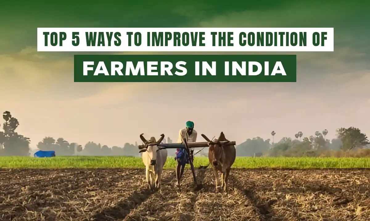 Top Five ways to improve the condition of farmers in India